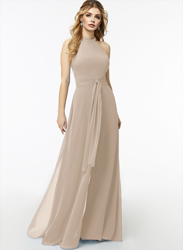 Jumpsuit/Pantsuit High Neck Bridesmaid Dresses With Cascading Ruffles, product image 54