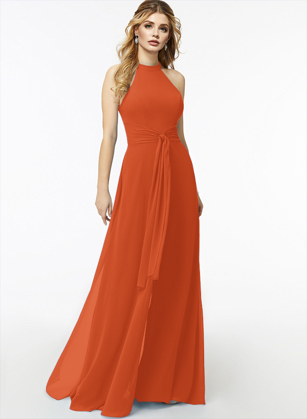 Jumpsuit/Pantsuit High Neck Bridesmaid Dresses With Cascading Ruffles, product image 59