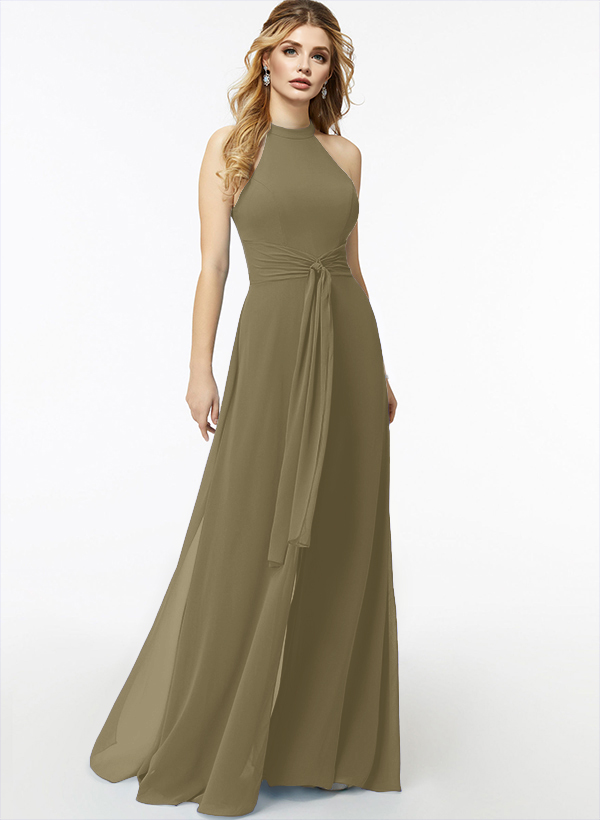 Jumpsuit/Pantsuit High Neck Bridesmaid Dresses With Cascading Ruffles, product image 47