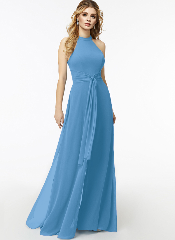 Jumpsuit/Pantsuit High Neck Bridesmaid Dresses With Cascading Ruffles, product image 11