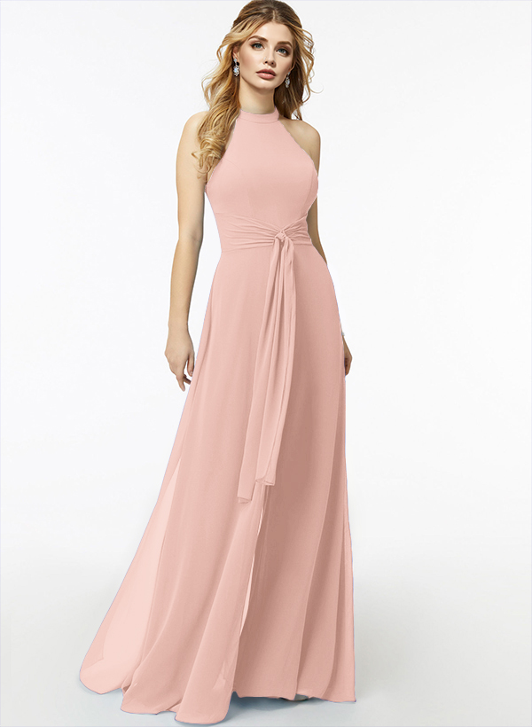 Jumpsuit/Pantsuit High Neck Bridesmaid Dresses With Cascading Ruffles, product image 67