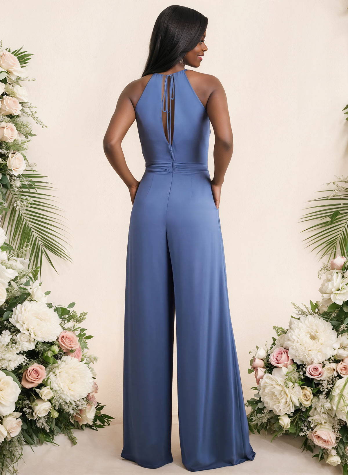 Jumpsuit/Pantsuit Elegant Bridesmaid Dresses With Sash, product image 2