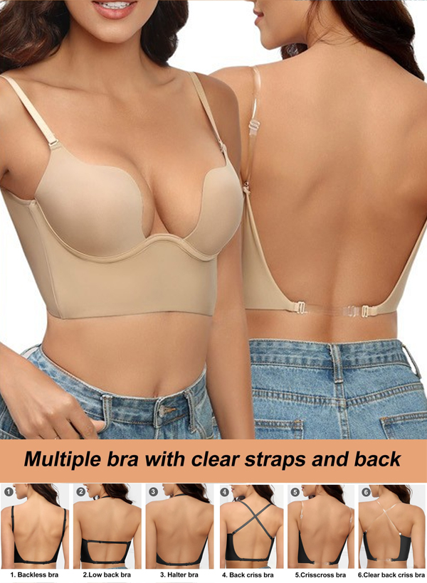 Polyester Upward Support Gathering Bra With High Side Wings, image 1