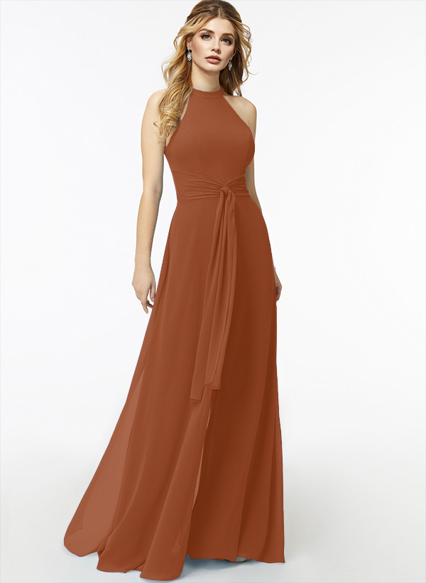 Jumpsuit/Pantsuit High Neck Bridesmaid Dresses With Cascading Ruffles, product image 69