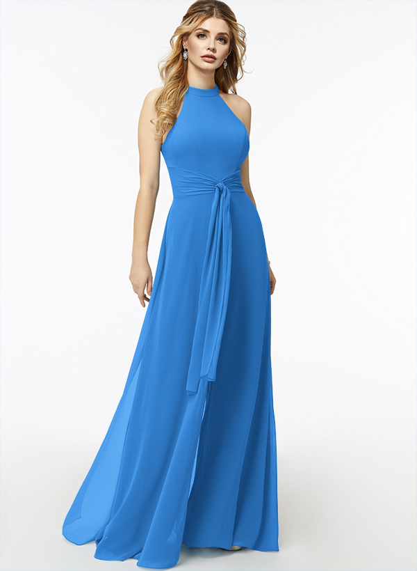 Jumpsuit/Pantsuit High Neck Bridesmaid Dresses With Cascading Ruffles, product image 10