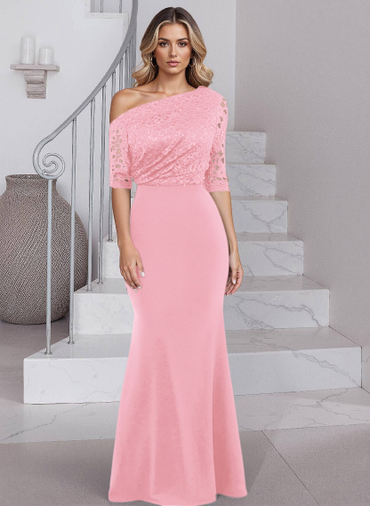 Trumpet/Mermaid Elastic Satin Mother Of The Bride Dresses With Sequins/Lace
