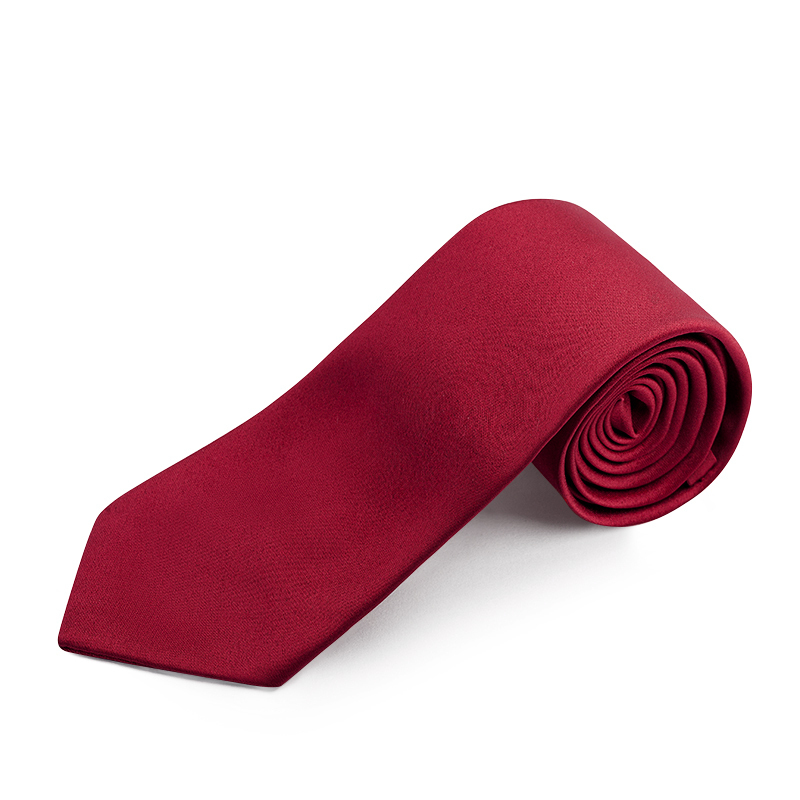 Classic Satin Wide Ties in Burgundy
