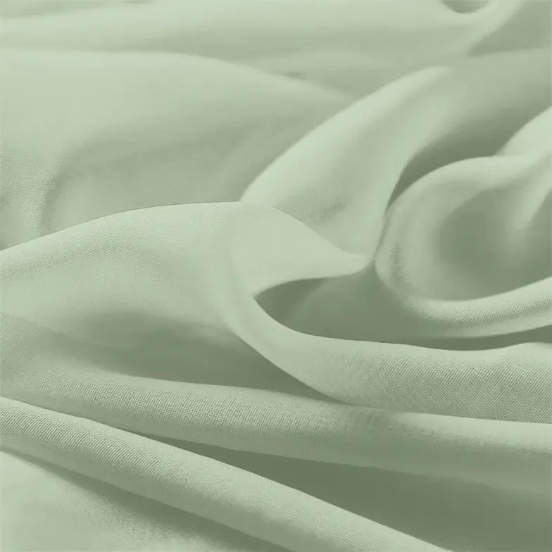 Celadon Chiffon Fabric By The 1/2 Yard