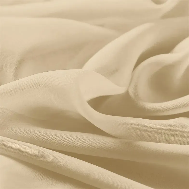 Champagne Chiffon Fabric By The 1/2 Yard