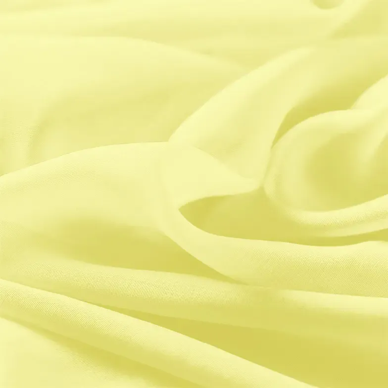Daffodil Chiffon Fabric By The 1/2 Yard