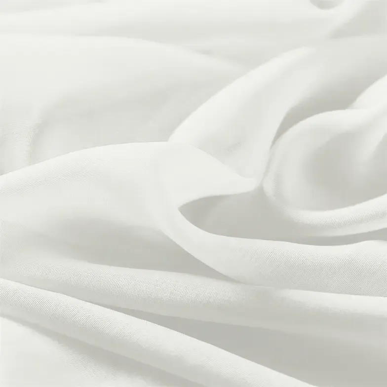 Ivory Chiffon Fabric By The 1/2 Yard
