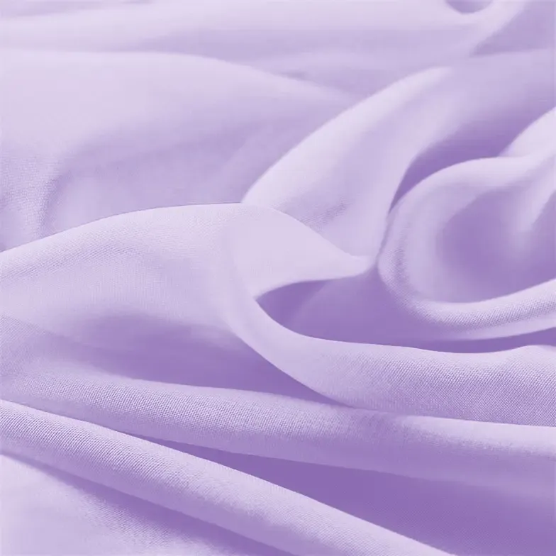 Lilac Chiffon Fabric By The 1/2 Yard