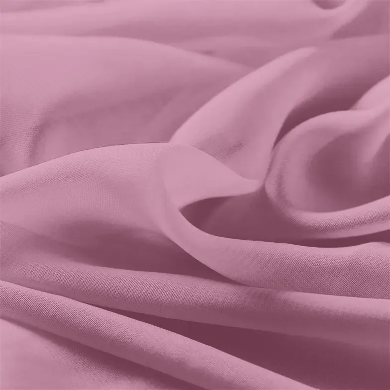 Mauve Chiffon Fabric By The 1/2 Yard