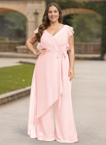 Jumpsuit/Pantsuit Chiffon(Non-Stretch) Mother Of The Bride Dresses, product image 43
