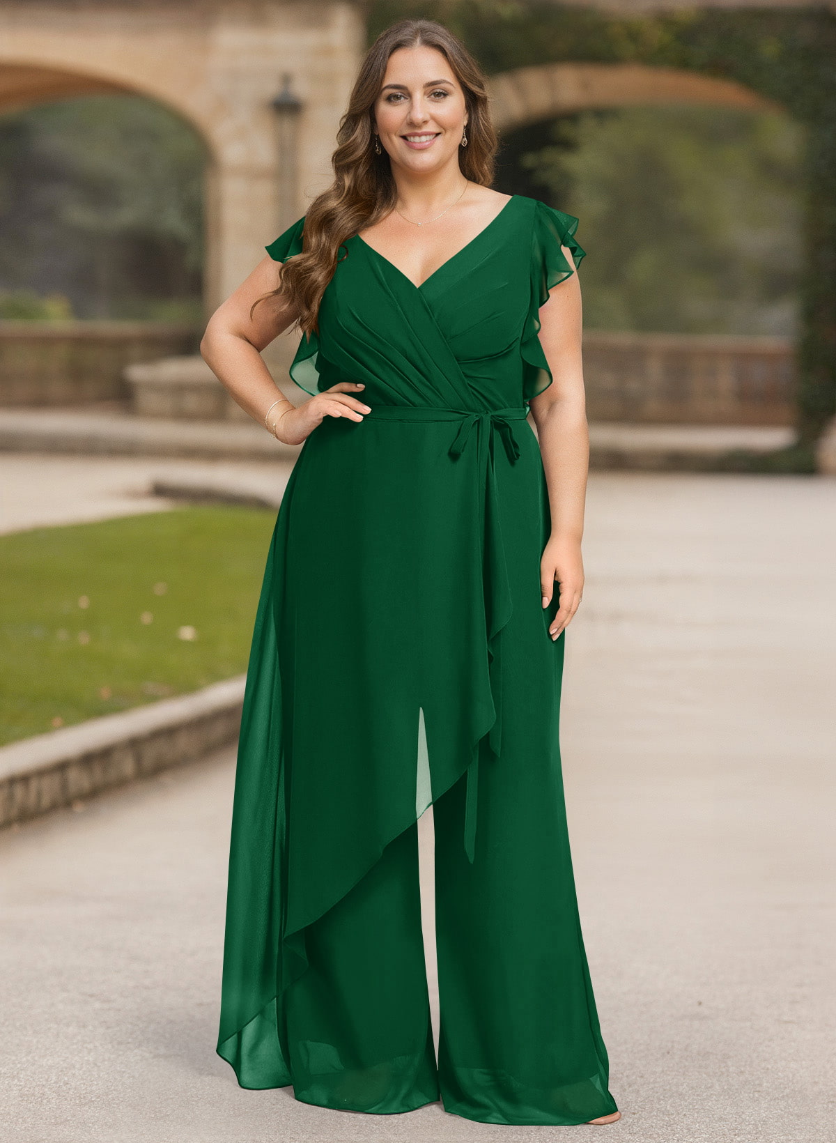 Jumpsuit/Pantsuit Chiffon(Non-Stretch) Mother Of The Bride Dresses, product image 63