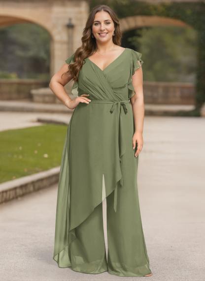 Jumpsuit/Pantsuit Chiffon(Non-Stretch) Mother Of The Bride Dresses, product image 65
