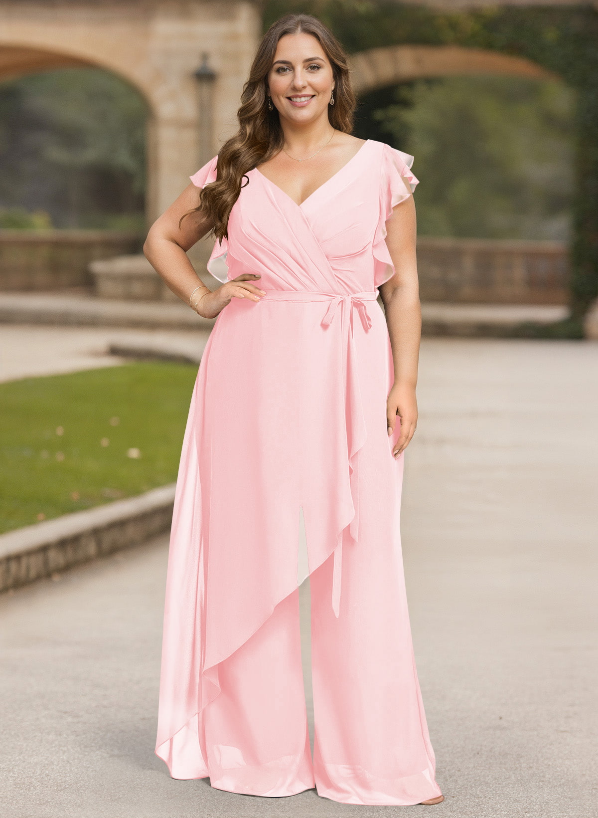 Jumpsuit/Pantsuit Chiffon(Non-Stretch) Mother Of The Bride Dresses, product image 39