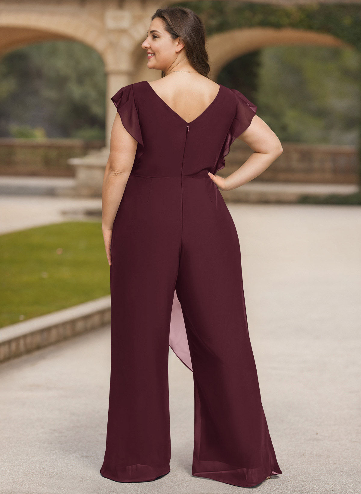 Jumpsuit/Pantsuit Chiffon(Non-Stretch) Mother Of The Bride Dresses, product image 52