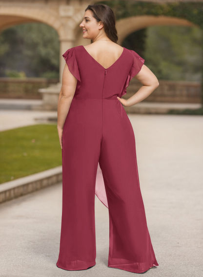 Jumpsuit/Pantsuit Chiffon(Non-Stretch) Mother Of The Bride Dresses, product image 54