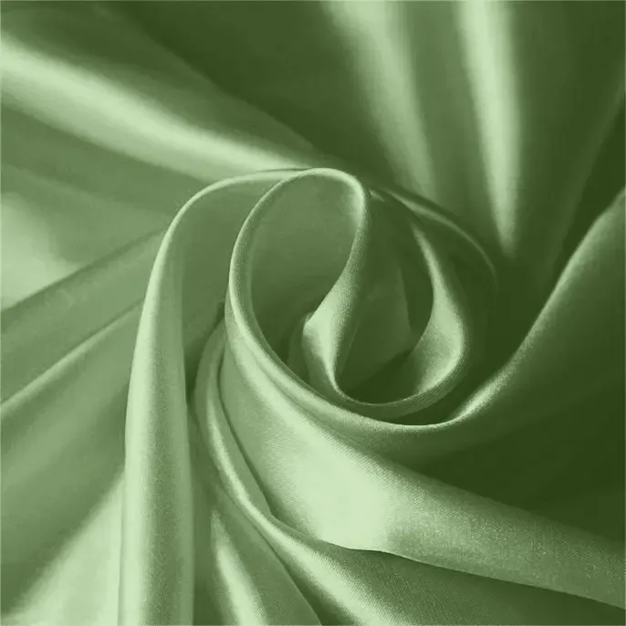 Celadon Satin Fabric By The 1/2 Yard