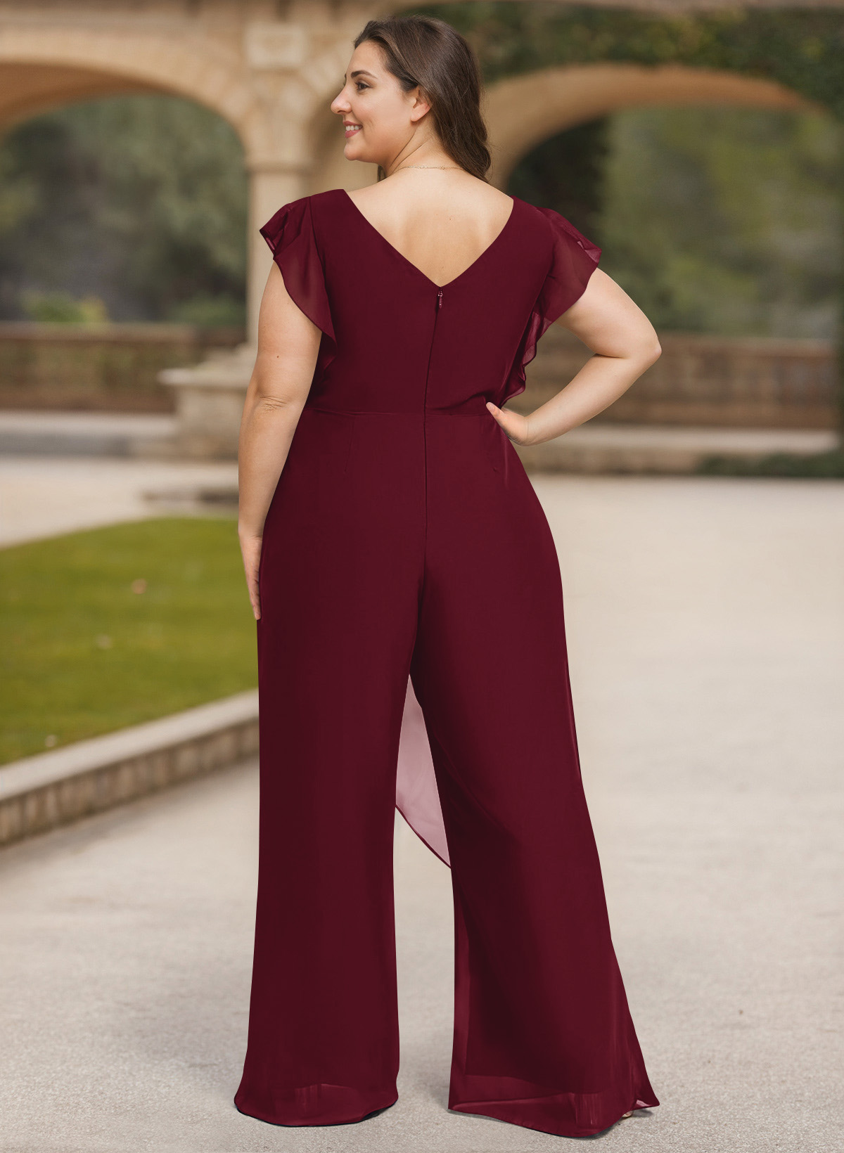 Jumpsuit/Pantsuit Chiffon(Non-Stretch) Mother Of The Bride Dresses, product image 50