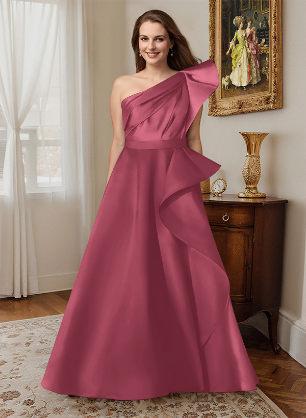 Simple One-Shoulder A-Line Mother Of The Bride Dresses, product image 53
