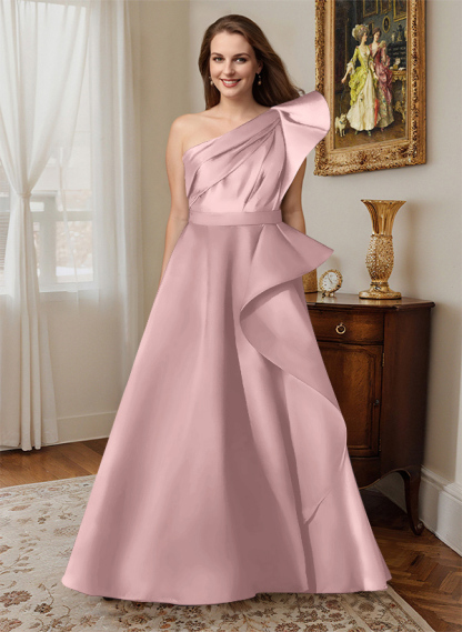 Simple One-Shoulder A-Line Mother Of The Bride Dresses, product image 33