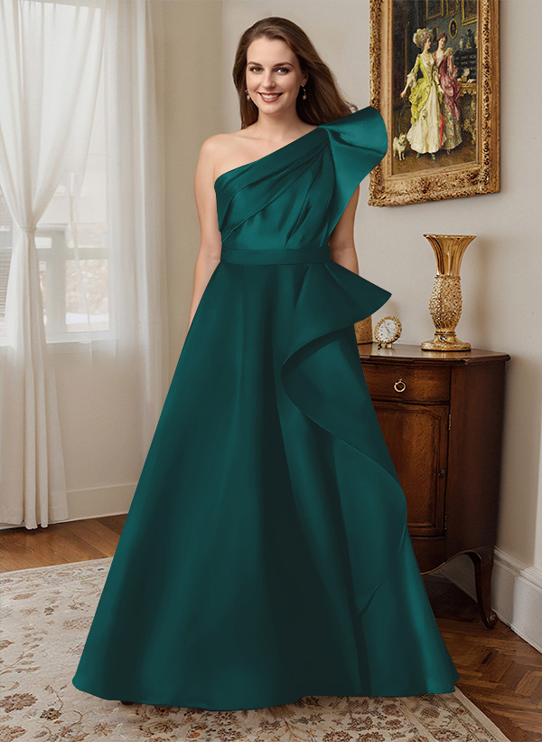 Simple One-Shoulder A-Line Mother Of The Bride Dresses, product image 63