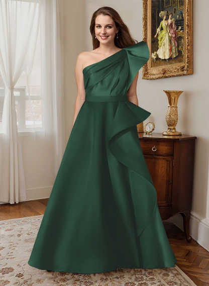 Simple One-Shoulder A-Line Mother Of The Bride Dresses, product image 61