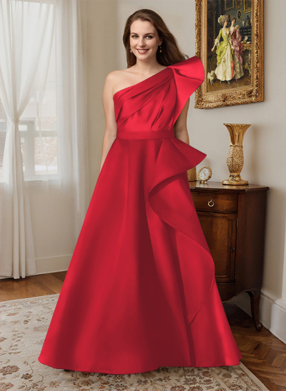 Simple One-Shoulder A-Line Mother Of The Bride Dresses, product image 47