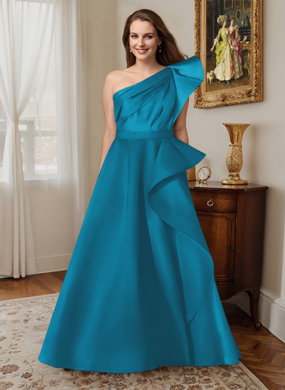 Simple One-Shoulder A-Line Mother Of The Bride Dresses, product image 27