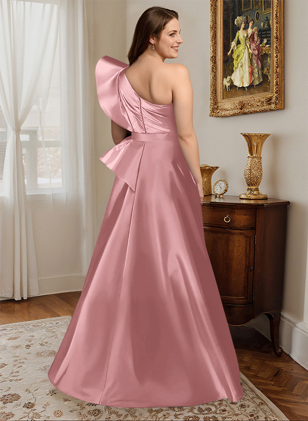 Simple One-Shoulder A-Line Mother Of The Bride Dresses, product image 38