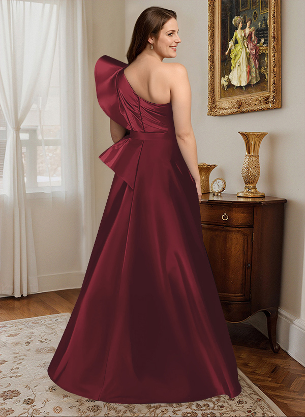 Simple One-Shoulder A-Line Mother Of The Bride Dresses, product image 50