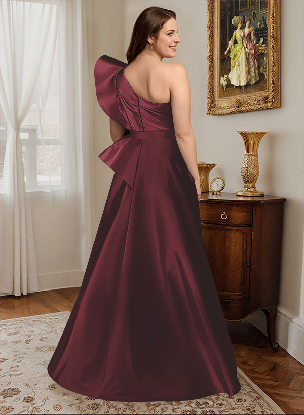 Simple One-Shoulder A-Line Mother Of The Bride Dresses, product image 52