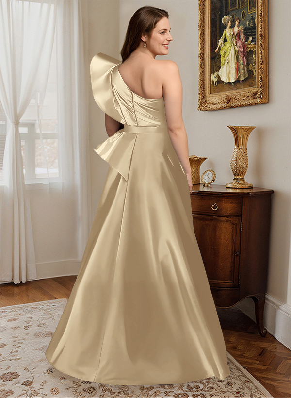 Simple One-Shoulder A-Line Mother Of The Bride Dresses, product image 6
