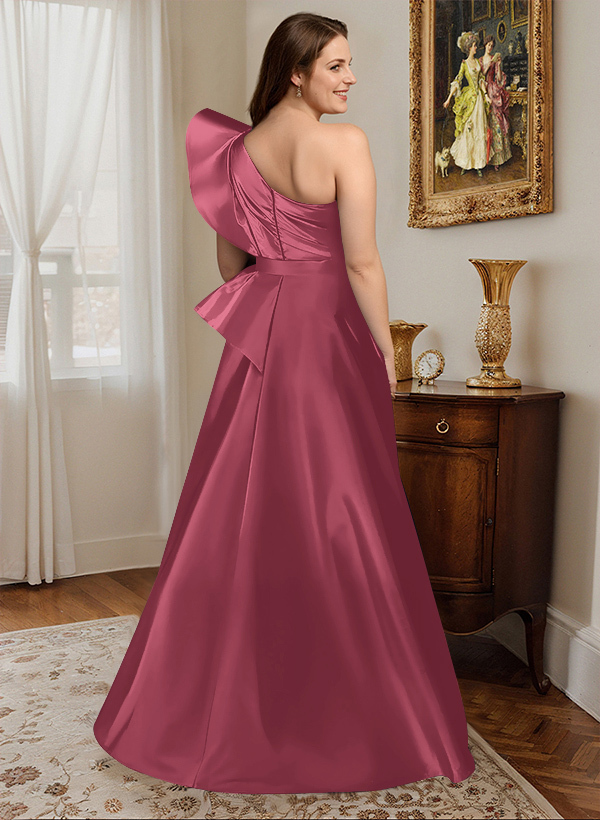 Simple One-Shoulder A-Line Mother Of The Bride Dresses, product image 54