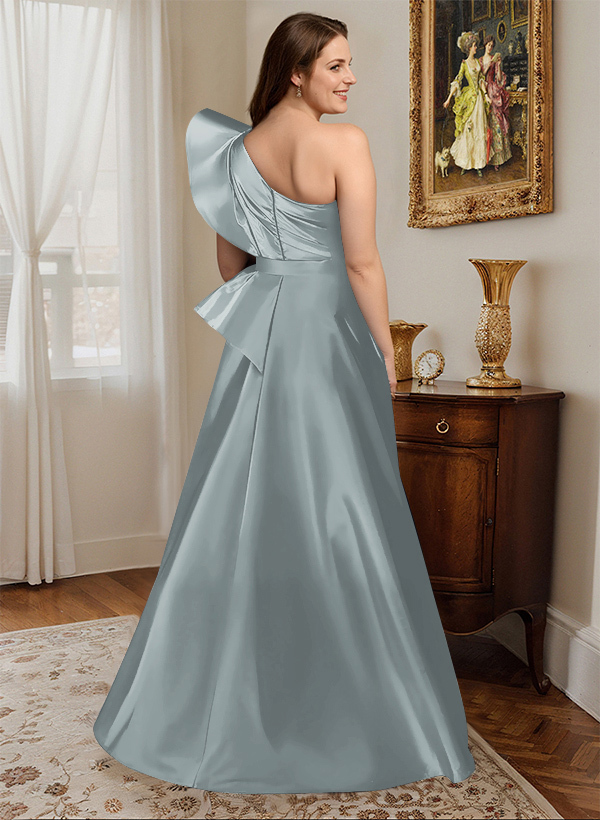 Simple One-Shoulder A-Line Mother Of The Bride Dresses, product image 16