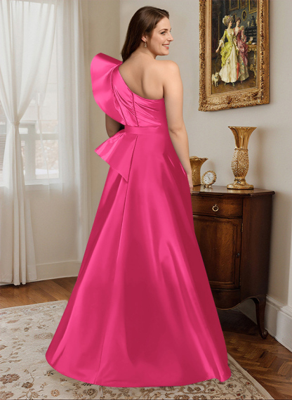 Simple One-Shoulder A-Line Mother Of The Bride Dresses, product image 32