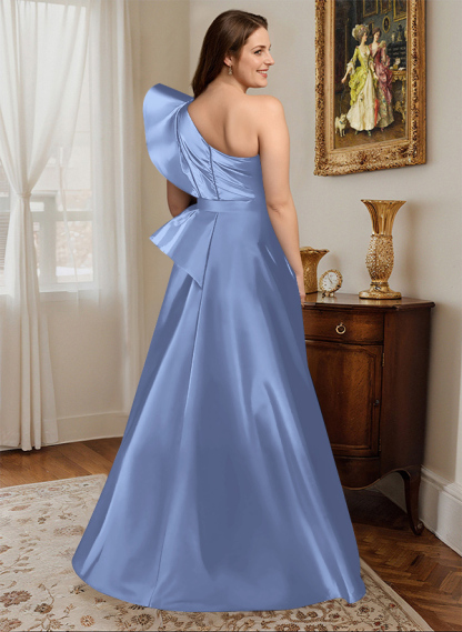 Simple One-Shoulder A-Line Mother Of The Bride Dresses, product image 26