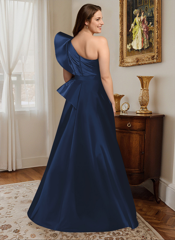 Simple One-Shoulder A-Line Mother Of The Bride Dresses, product image 2