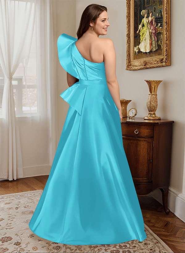 Simple One-Shoulder A-Line Mother Of The Bride Dresses, product image 22