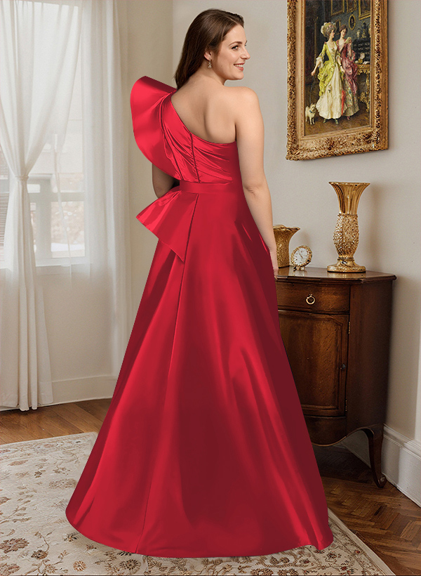 Simple One-Shoulder A-Line Mother Of The Bride Dresses, product image 48