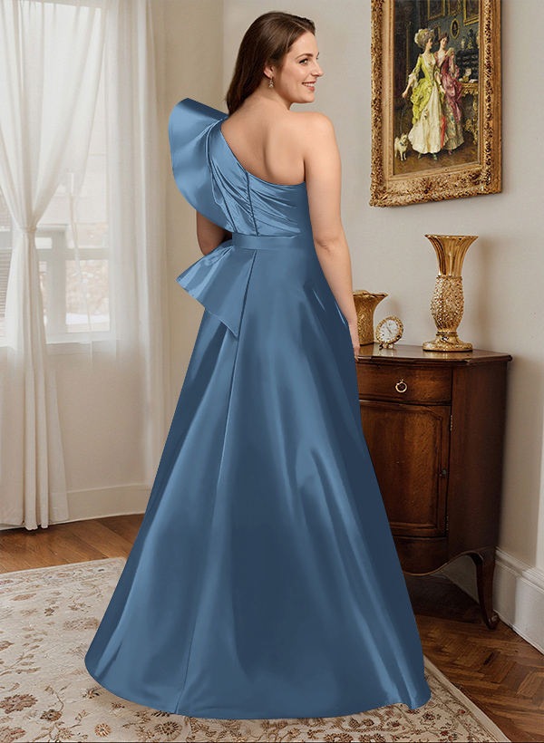 Simple One-Shoulder A-Line Mother Of The Bride Dresses, product image 12