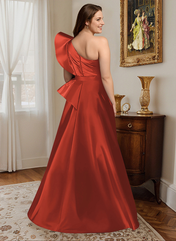 Simple One-Shoulder A-Line Mother Of The Bride Dresses, product image 58