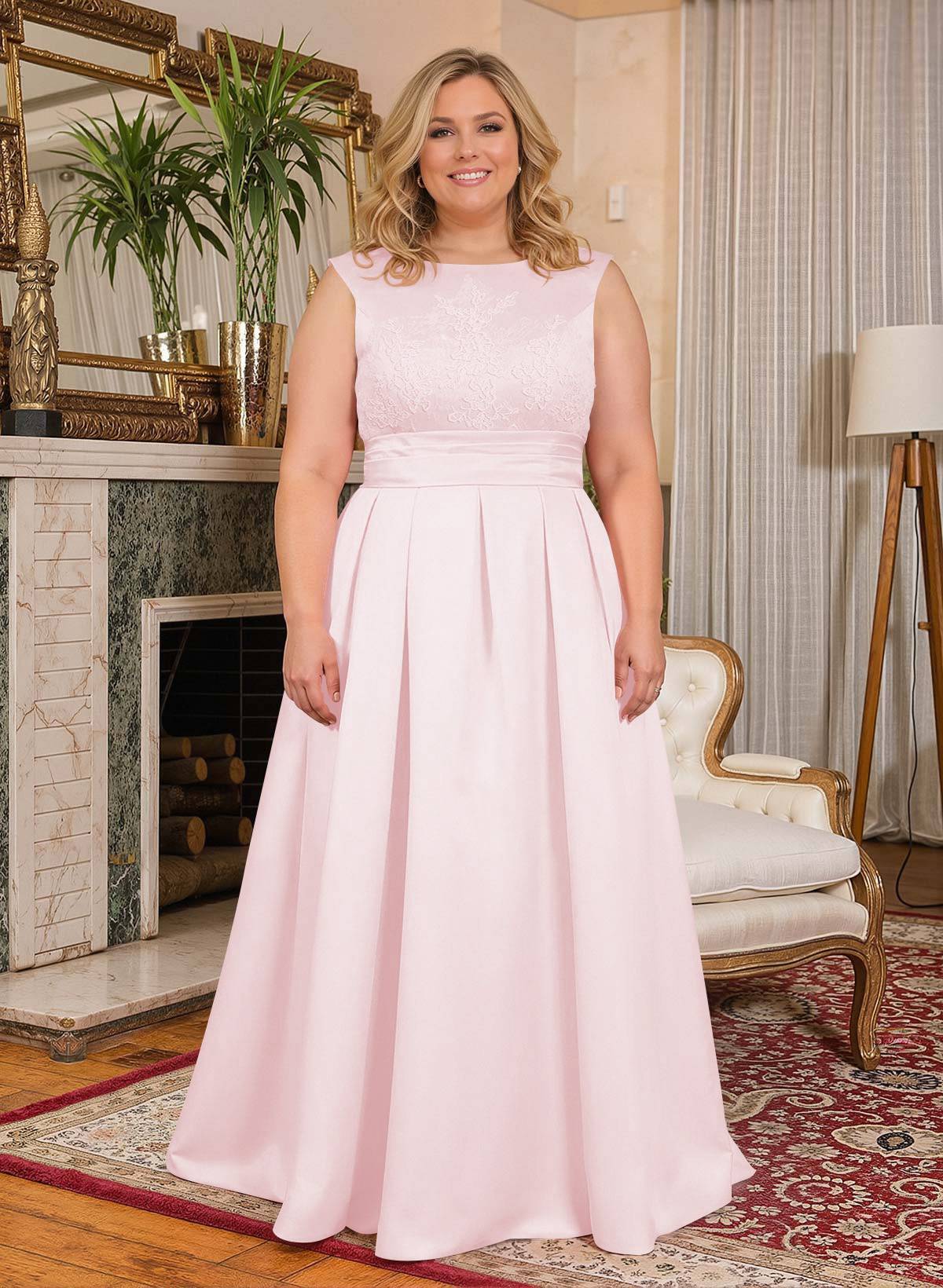 Elegant Lace Satin A-Line Mother Of The Bride Dresses, product image 44