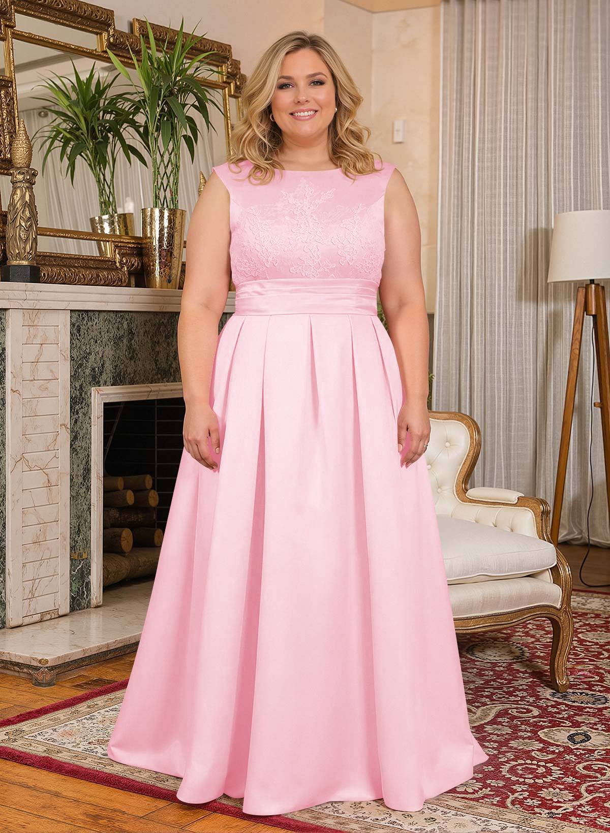 Elegant Lace Satin A-Line Mother Of The Bride Dresses, product image 46