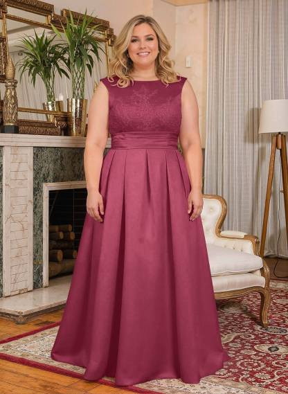 Elegant Lace Satin A-Line Mother Of The Bride Dresses, product image 54