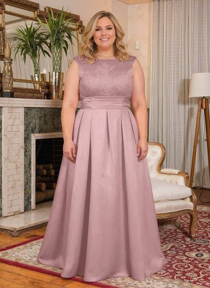Elegant Lace Satin A-Line Mother Of The Bride Dresses, product image 34