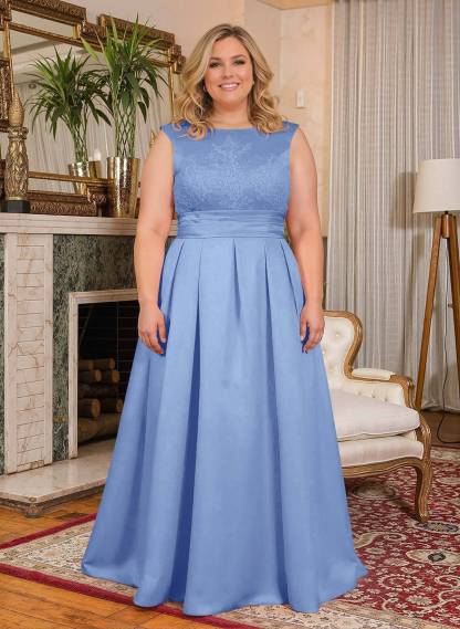 Elegant Lace Satin A-Line Mother Of The Bride Dresses, product image 26