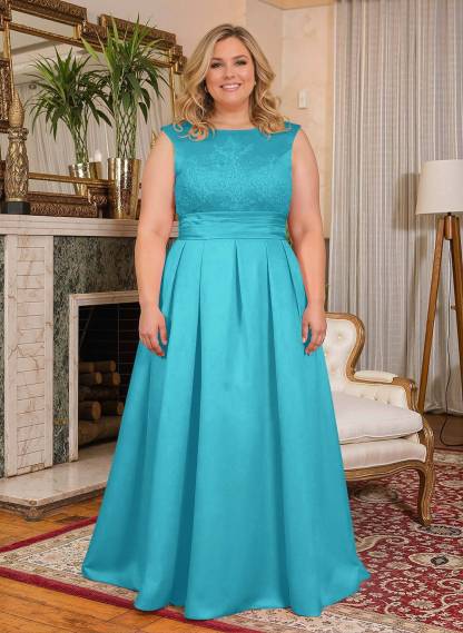 Elegant Lace Satin A-Line Mother Of The Bride Dresses, product image 22